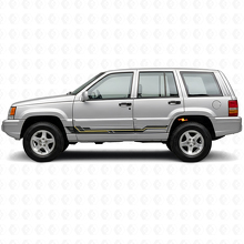 Autocollant en vinyle de bas de caisse à bandes courbes pour Jeep Grand Cherokee 1993-1998_2