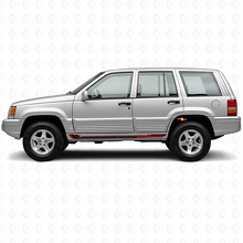 Autocollant vinyle bandes latérales style course pour Jeep Grand Cherokee 1993-1998_3