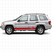 Autocollant Latéral Vinyle Bandes Larges Montagnes pour Jeep Grand Cherokee 1999-2004_3