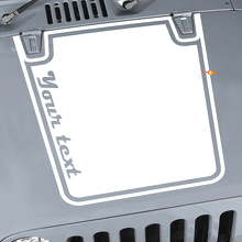 Autocollant vinyle graphique noir pour capot Jeep Wrangler CJ YJ TJ JK_2