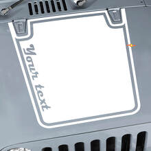 Autocollant en vinyle pour capot avec contour blackout personnalisé pour Jeep CJ et Wrangler_2