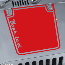 Autocollant vinyle graphique noir pour capot Jeep Wrangler CJ YJ TJ JK_3