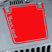 Autocollant en vinyle pour capot avec contour blackout personnalisé pour Jeep CJ et Wrangler_3