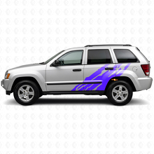 Autocollant vinyle latéral motif éclaboussures de boue pour Jeep Grand Cherokee 2005-2010_2