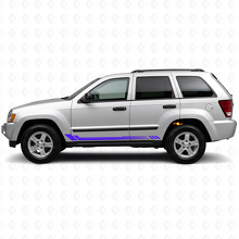 Autocollant latéral en vinyle à rayures alvéolées pour Jeep Grand Cherokee 2005-2010_2