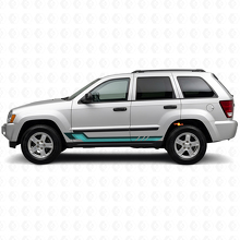 Autocollant vinyle bandes latérales style vintage pour Jeep Grand Cherokee 2005-2010_2