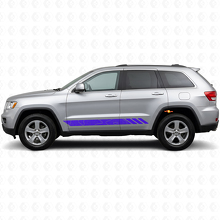 Autocollant latéral en vinyle à rayures de style topographique pour Jeep Grand Cherokee 2011-2021_2