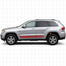 Autocollant latéral en vinyle à rayures de style topographique pour Jeep Grand Cherokee 2011-2021_3