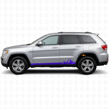 Autocollant Vinyle Latéral à Fines Rayures Montagnes pour Jeep Grand Cherokee 2011-2021_2