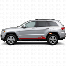 Autocollant Vinyle Latéral à Fines Rayures Montagnes pour Jeep Grand Cherokee 2011-2021_3