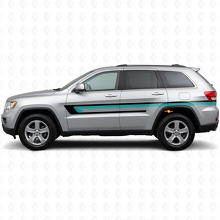 Autocollant en vinyle à triple bande latérale pour porte Jeep Grand Cherokee 2011-2021_2