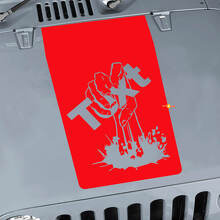 Autocollant en vinyle personnalisé main de zombie pour capot Jeep Wrangler_3