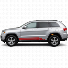 Kit de décalcomanies latérales vinyle à bandes courbes pour Jeep Grand Cherokee 2011-2021_3