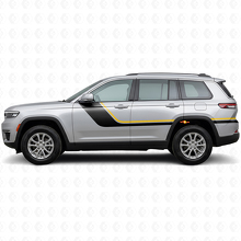 Autocollant Vinyle Latéral À Double Bande pour Jeep Grand Cherokee 2021+_2