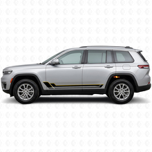 Autocollant en vinyle à bandes jumelles pour bas de caisse Jeep Grand Cherokee 2021+_2