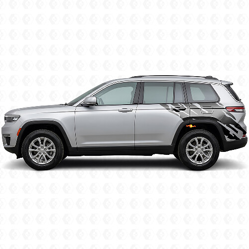 Autocollant vinyle graphique éclaboussures de boue arrière latéral pour Jeep Grand Cherokee 2021+
