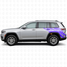 Autocollant vinyle graphique éclaboussures de boue arrière latéral pour Jeep Grand Cherokee 2021+_2