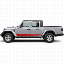 Kit de décalcomanies en vinyle à bandes latérales décorées pour Jeep Gladiator 2020+_3