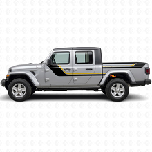 Autocollant vinyle latéral à doubles bandes pour Jeep Gladiator 2020+_2