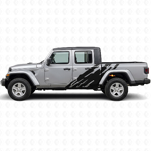 Autocollant en vinyle graphique éclaboussures de boue latéral pour Jeep Gladiator 2020+_1