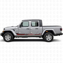 Autocollant Vinyle Bandes Latérales Drapeau à Damier pour Jeep Gladiator 2020+_3