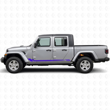 Autocollant latéral en vinyle à rayures nid d'abeille pour Jeep Gladiator 2020+_2