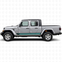 Autocollant Vinyle Latéral à Rayures Droites Vintage pour Jeep Gladiator 2020+_2