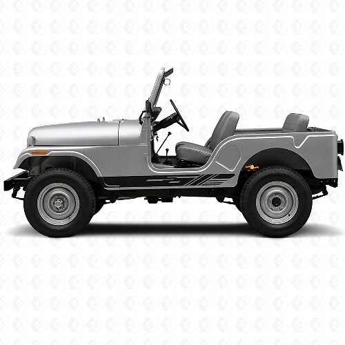 Kit de bandes latérales décoratives en vinyle pour Jeep CJ-5 1955-1983_1