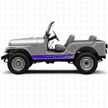 Kit de bandes latérales décoratives en vinyle pour Jeep CJ-5 1955-1983_2