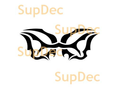 Autocollant en vinyle Tribal Style Shadow Wings pour voitures