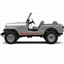 Autocollant latéral en vinyle à bandes nid d'abeille pour Jeep CJ-5 1955-1983_3