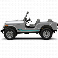 Autocollant vinyle à rayures latérales style vintage pour Jeep CJ-5 1955-1983_2