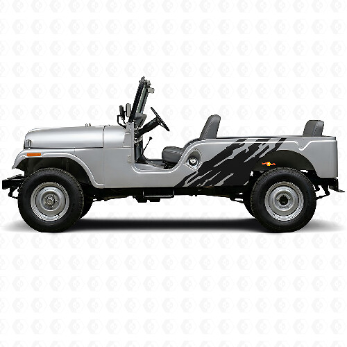 Autocollant latéral en vinyle graphique éclaboussures de boue pour Jeep CJ-6 1955-1975