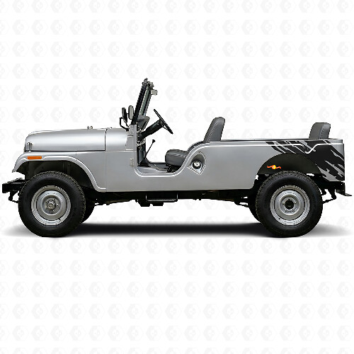 Autocollant vinyle graphique éclaboussures de boue arrière latéral pour Jeep CJ-6 1955-1975_1