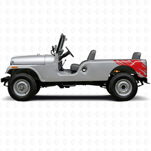 Autocollant vinyle graphique éclaboussures de boue arrière latéral pour Jeep CJ-6 1955-1975_3