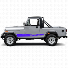 Kit d'autocollants décoratifs de bandes latérales en vinyle pour Jeep CJ-8 Scrambler 1981-1986_2