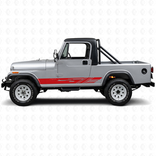 Kit d'autocollants décoratifs de bandes latérales en vinyle pour Jeep CJ-8 Scrambler 1981-1986_3