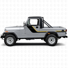 Autocollant Vinyle à Bandes Jumelles Latérales pour Jeep CJ-8 Scrambler 1981-1986_2