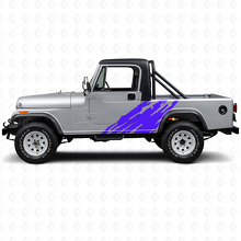 Autocollant vinyle latéral graphique éclaboussures de boue pour Jeep CJ-8 Scrambler 1981-1986_2