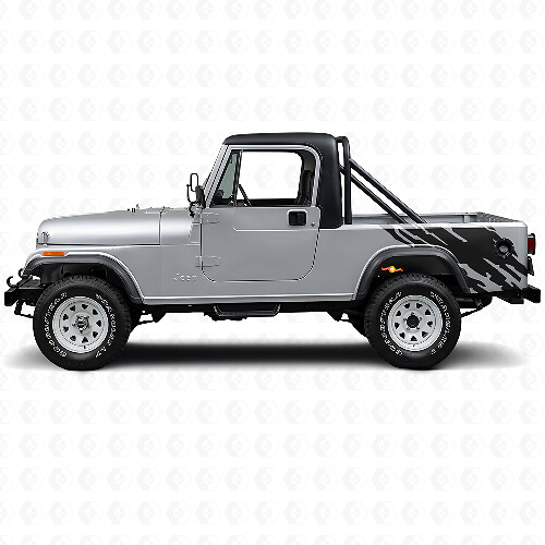 Autocollant vinyle graphique éclaboussures de boue côté arrière pour Jeep CJ-8 Scrambler 1981-1986