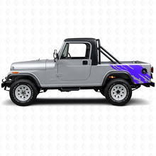 Autocollant vinyle graphique éclaboussures de boue côté arrière pour Jeep CJ-8 Scrambler 1981-1986_2