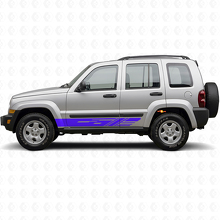 Kit d'autocollants en vinyle à bandes latérales décorées pour Jeep Liberty 2002-2012_2