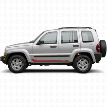 Autocollant latéral à rayures en nid d'abeille pour Jeep Liberty 2002-2012_3