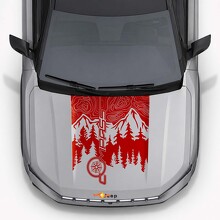 Autocollant en vinyle de style montagne pour capot Jeep Compass 2026_3