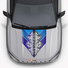 Autocollant en vinyle rayures de capot style vintage montagnes pour Jeep Compass 2026_2