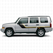 Autocollant latéral à bandes jumelles pour Jeep Commander 2006-2010_2