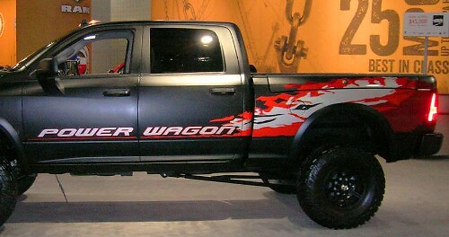 KIT d’autocollants Dodge Ram Power Wagon Hemi 2013-2020 pour hayon côté conducteur et passager
