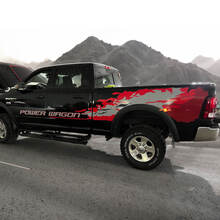 KIT d’autocollants Dodge Ram Power Wagon Hemi 2013-2020 pour hayon côté conducteur et passager
 2