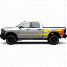 Kit de décalcomanies latérales en vinyle personnalisées contre les éclaboussures de boue pour Dodge Ram 2013–2020_5