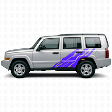 Autocollant vinyle latéral motif éclaboussures de boue pour Jeep Commander 2006-2010_2
